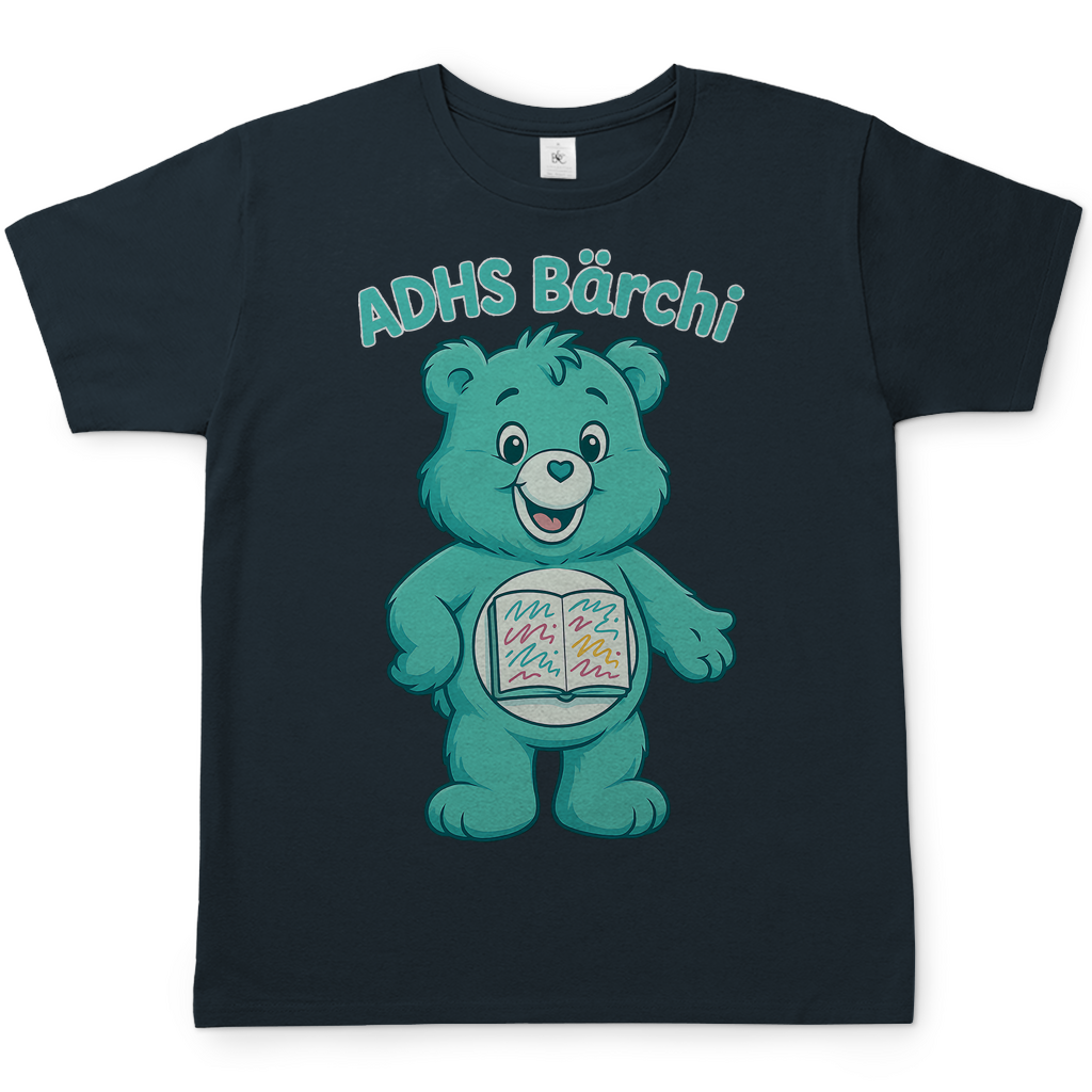 ADHS Bärchi - Glücksbärchi - Herren T-Shirt Dark Grey Solid