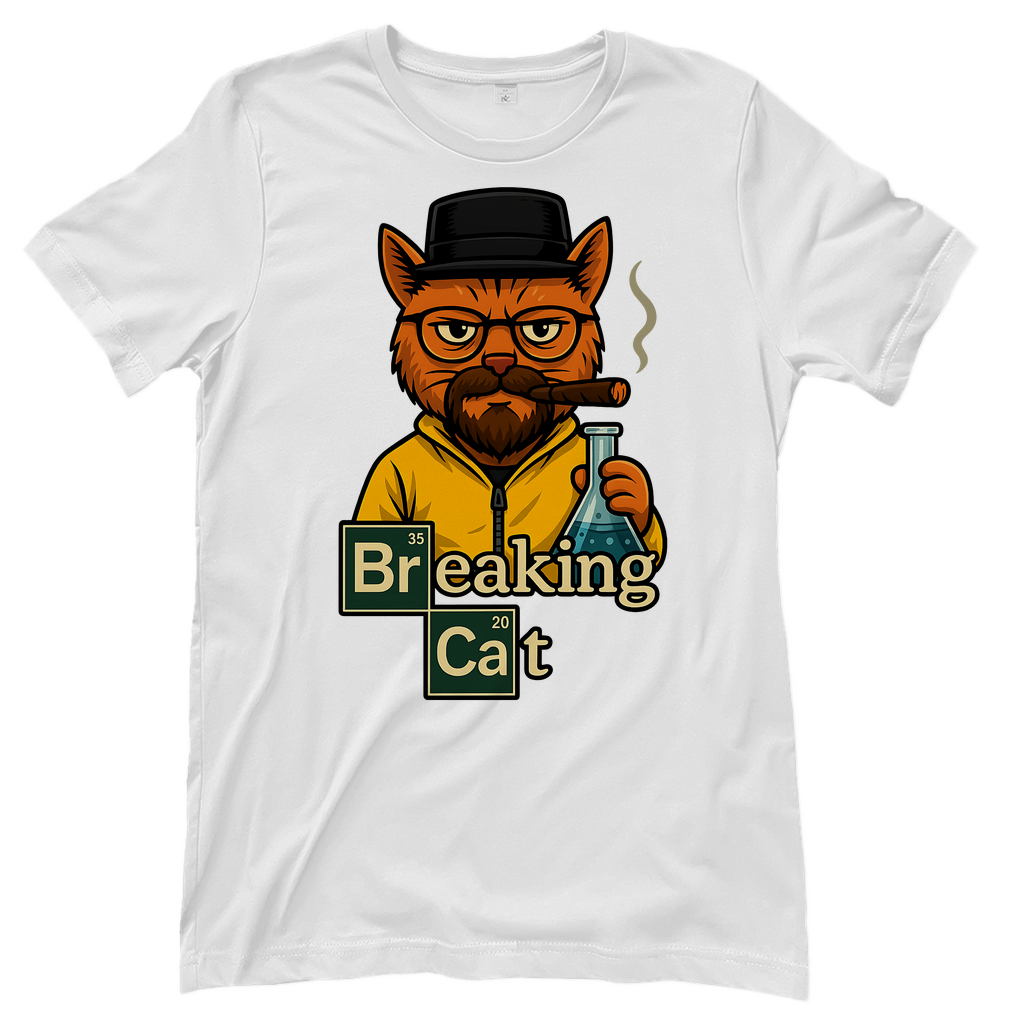 Breaking Bad Breaking Cat Katze - Damen T-Shirt White
