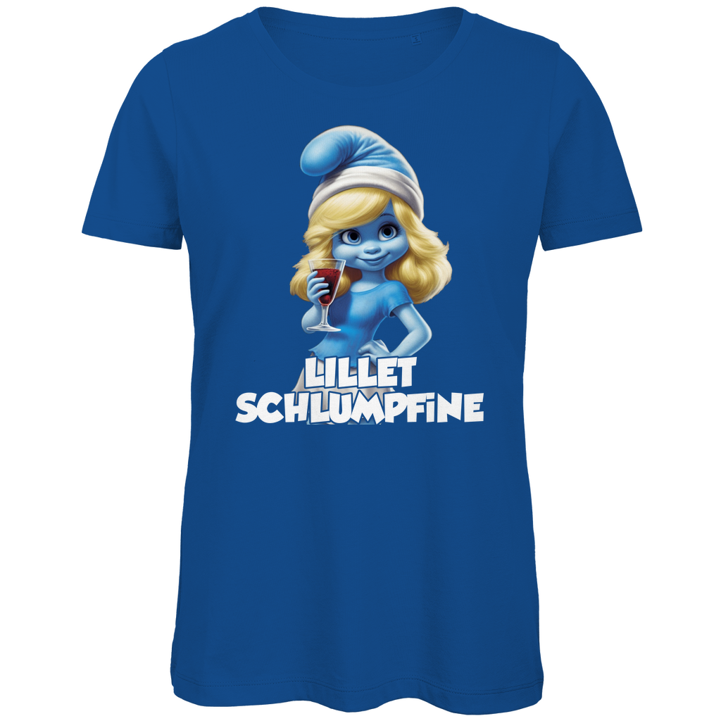 Lillet Schlumpfine Grafik - Damen Premium Bio T-Shirt Royal Blue