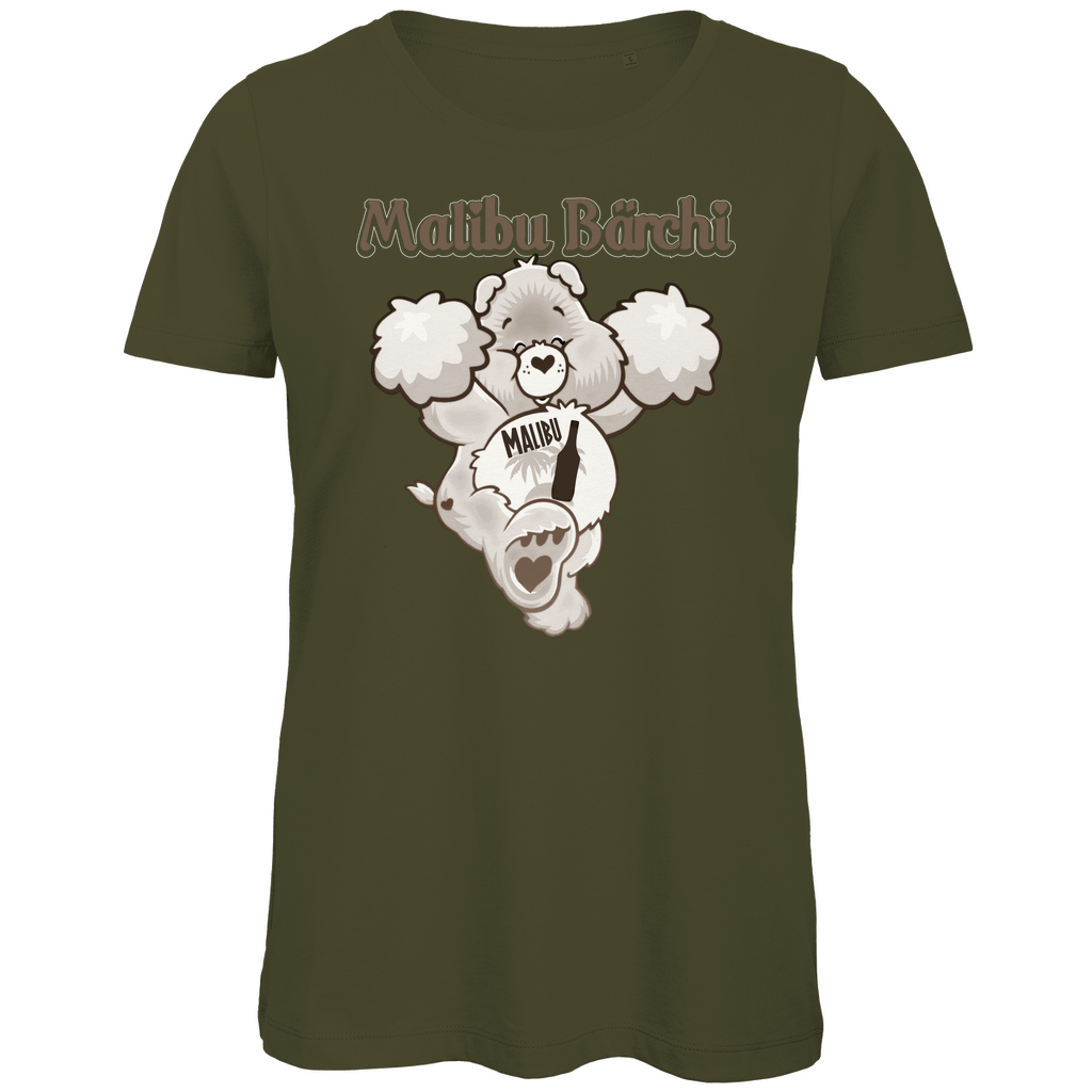 Malibu Bärchi - Glücksbärchi - Damen Premium Bio T-Shirt Khaki