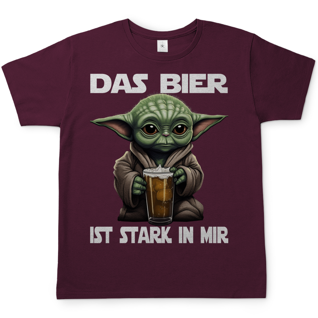 Das Bier ist stark in mir - Baby Yoda Grogu - Herren Shirt