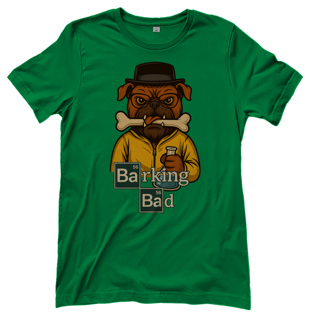Breaking Bad Barking Bad Dog Hunde - Damen T-Shirt Kelly Green