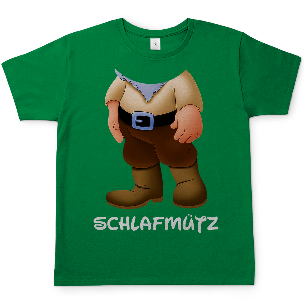 Schneewittchen und die 7 Zwerge - Schlafmütz - Herren Shirt Kelly Green
