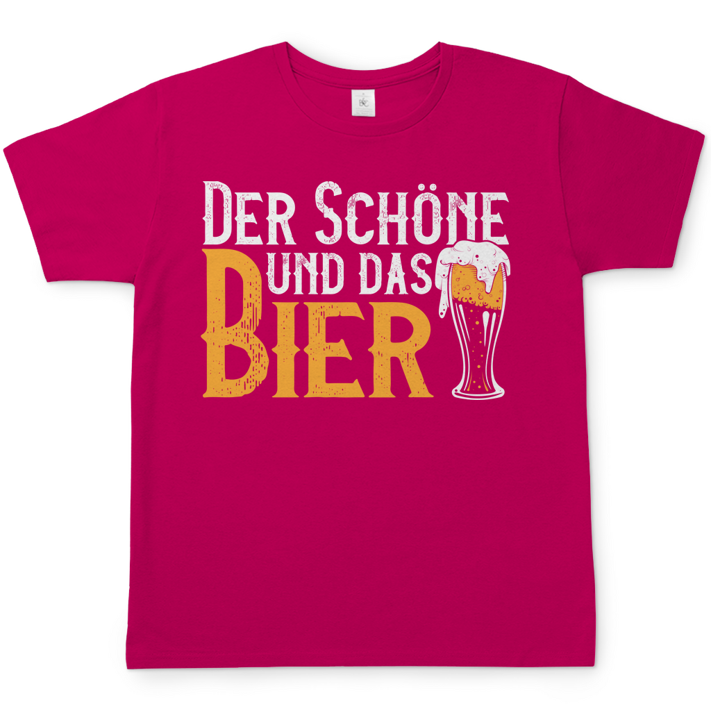 Der Schöne und das Bier - Herren Shirt