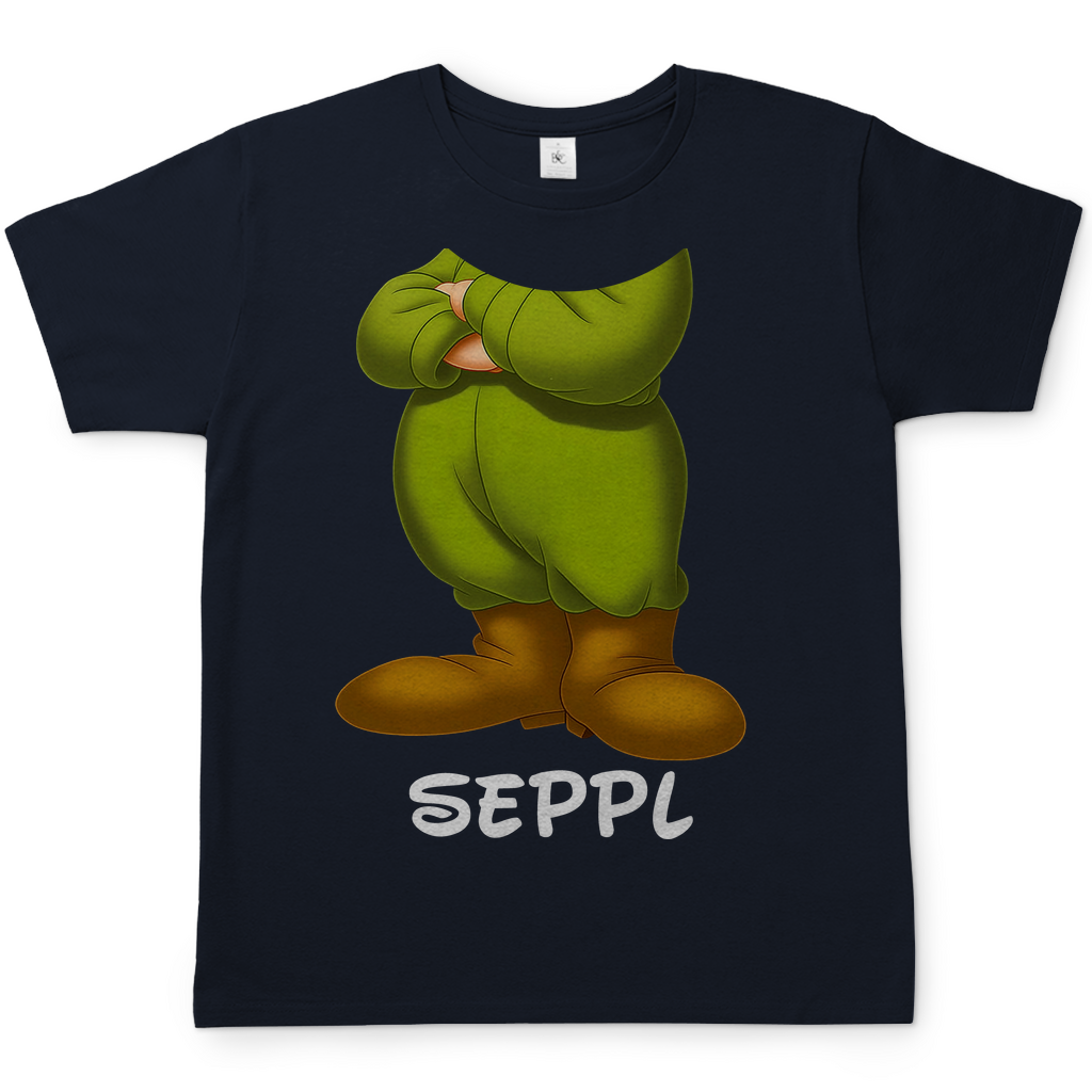 Schneewittchen und die 7 Zwerge - Seppl - Herren Shirt Navy