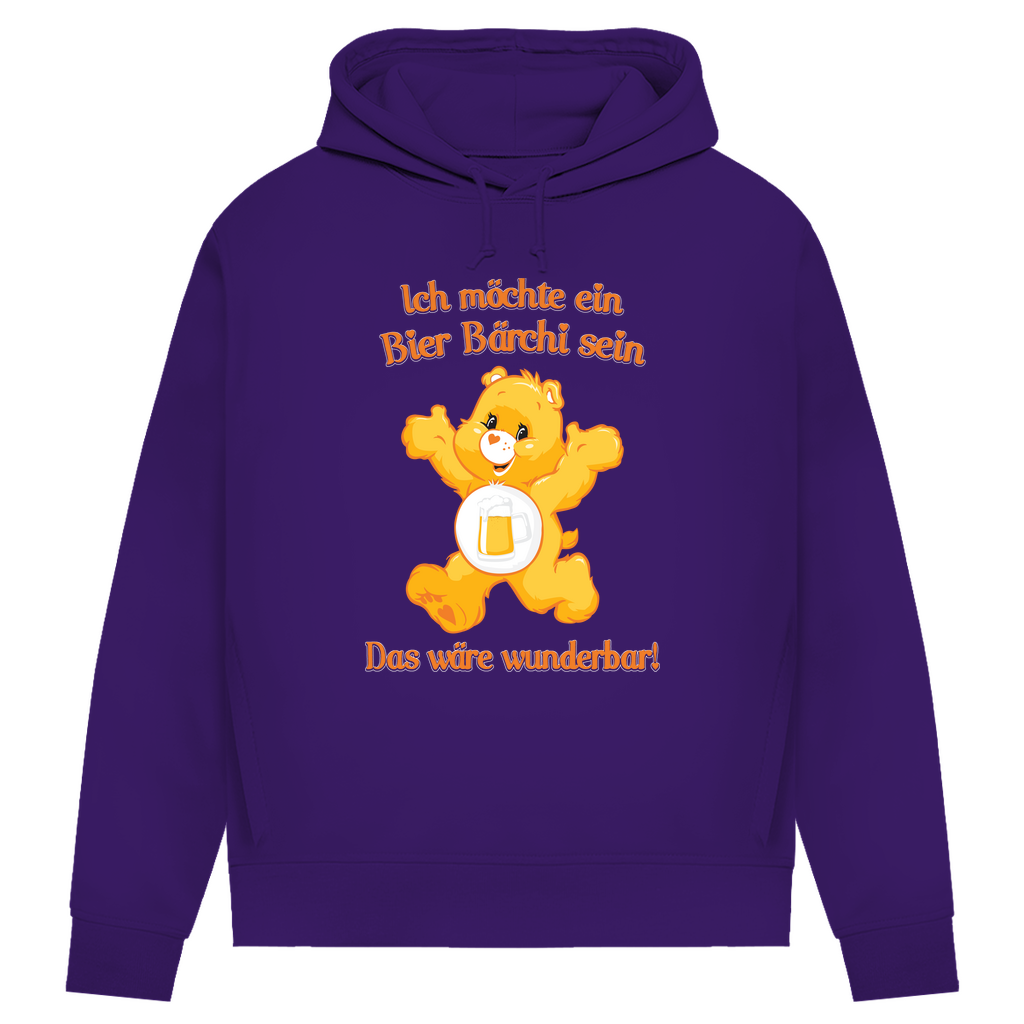 Damen Premium Bio Hoodie Ich möchte ein Bier Bärchi sein das wäre wunderbar! Radiant Purple