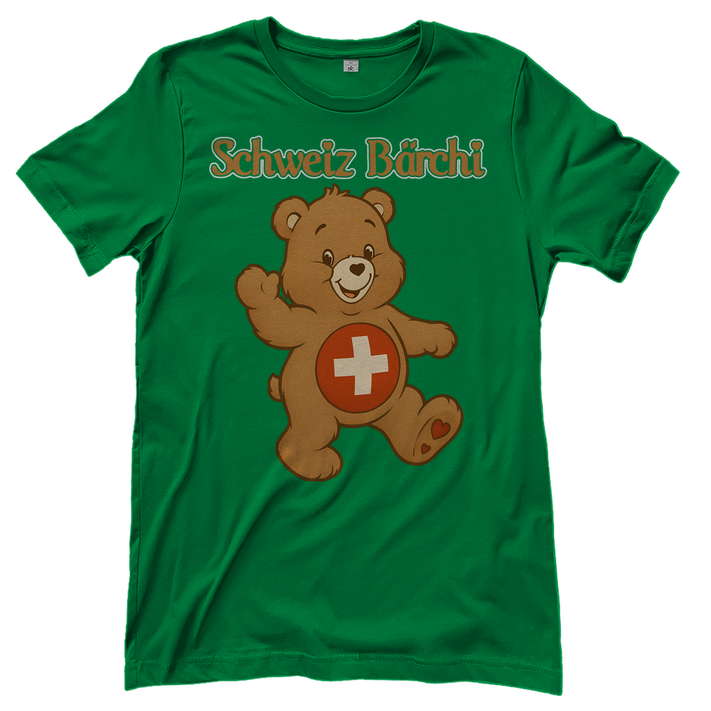 Schweiz Bärchi - Glücksbärchi - Damen T-Shirt Kelly Green