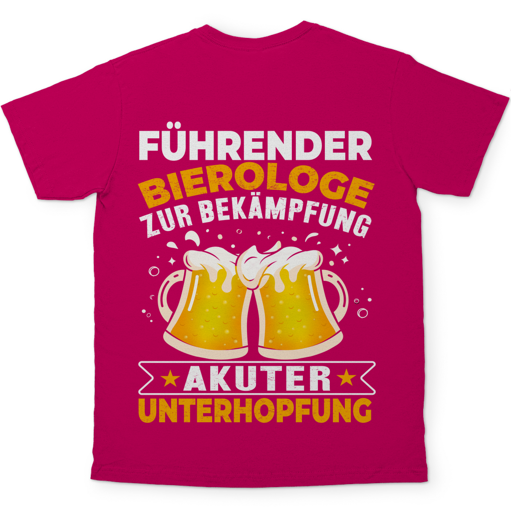 Führender Bierologe zur Bekämpfung akuter Unterhopfung - Herren Shirt