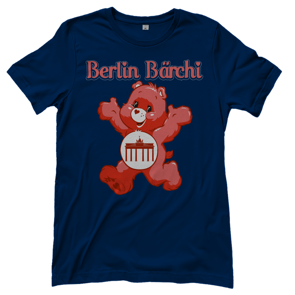 Berlin Bärchi - Glücksbärchi - Damenshirt Navy