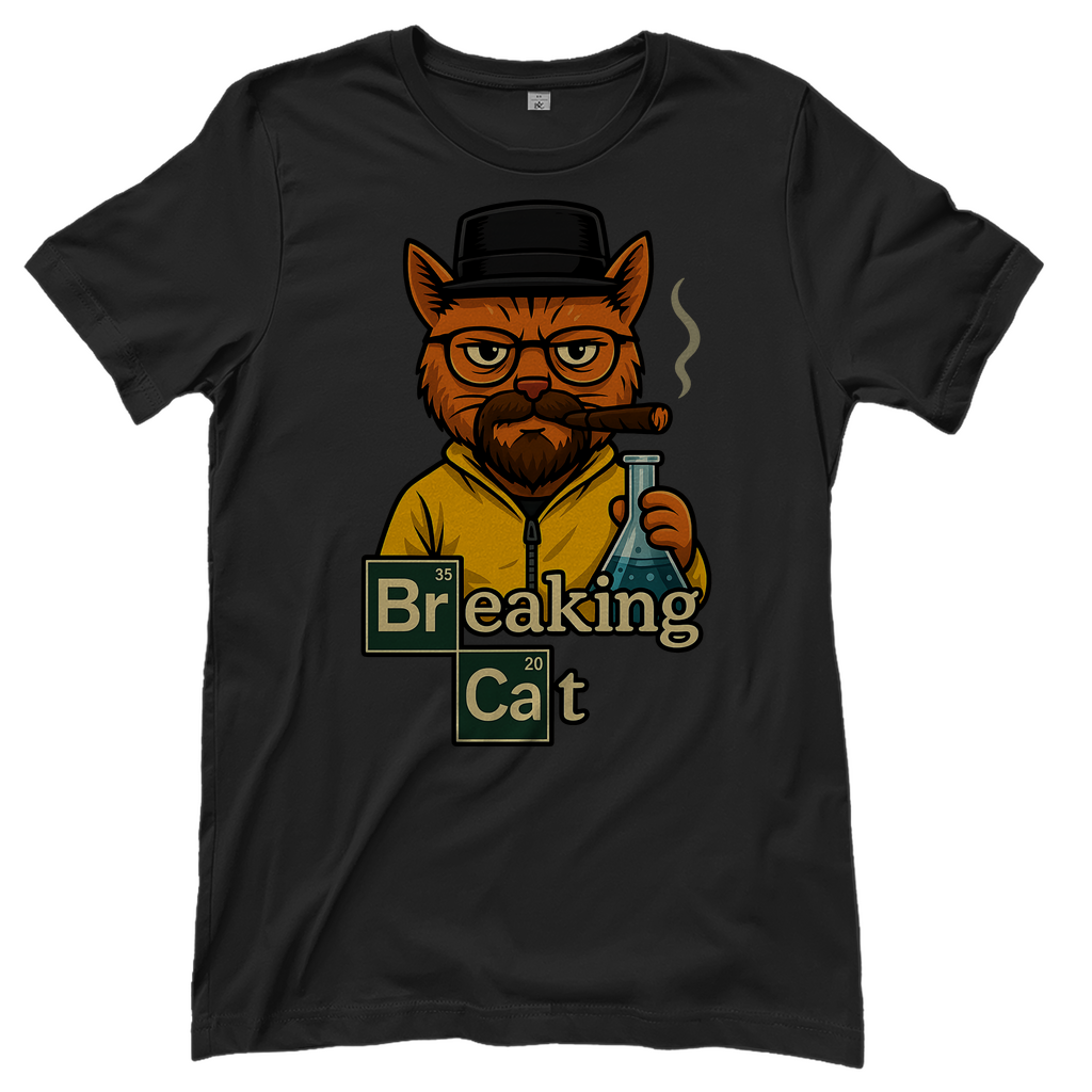 Breaking Bad Breaking Cat Katze - Damen T-Shirt Black