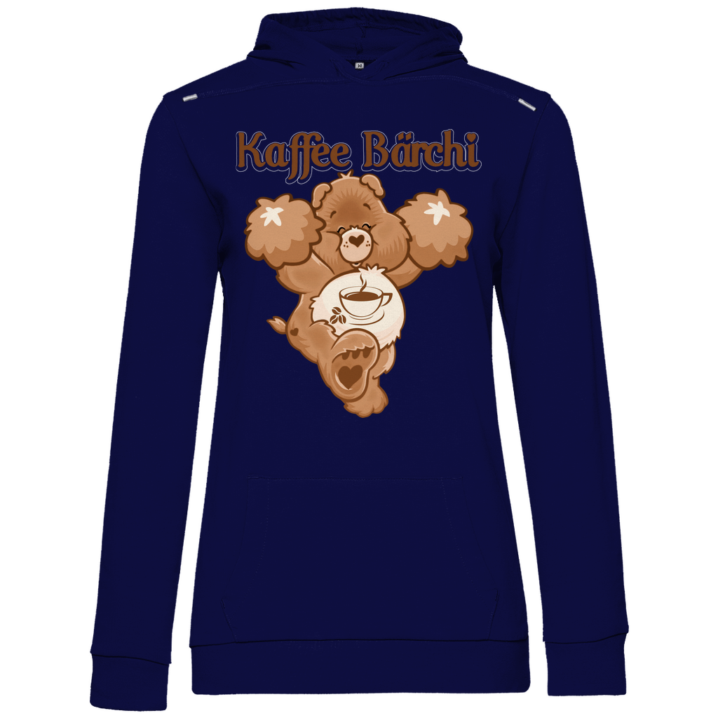 Kaffee Bärchi - Glücksbärchi - Damen Hoodie Navy Blue