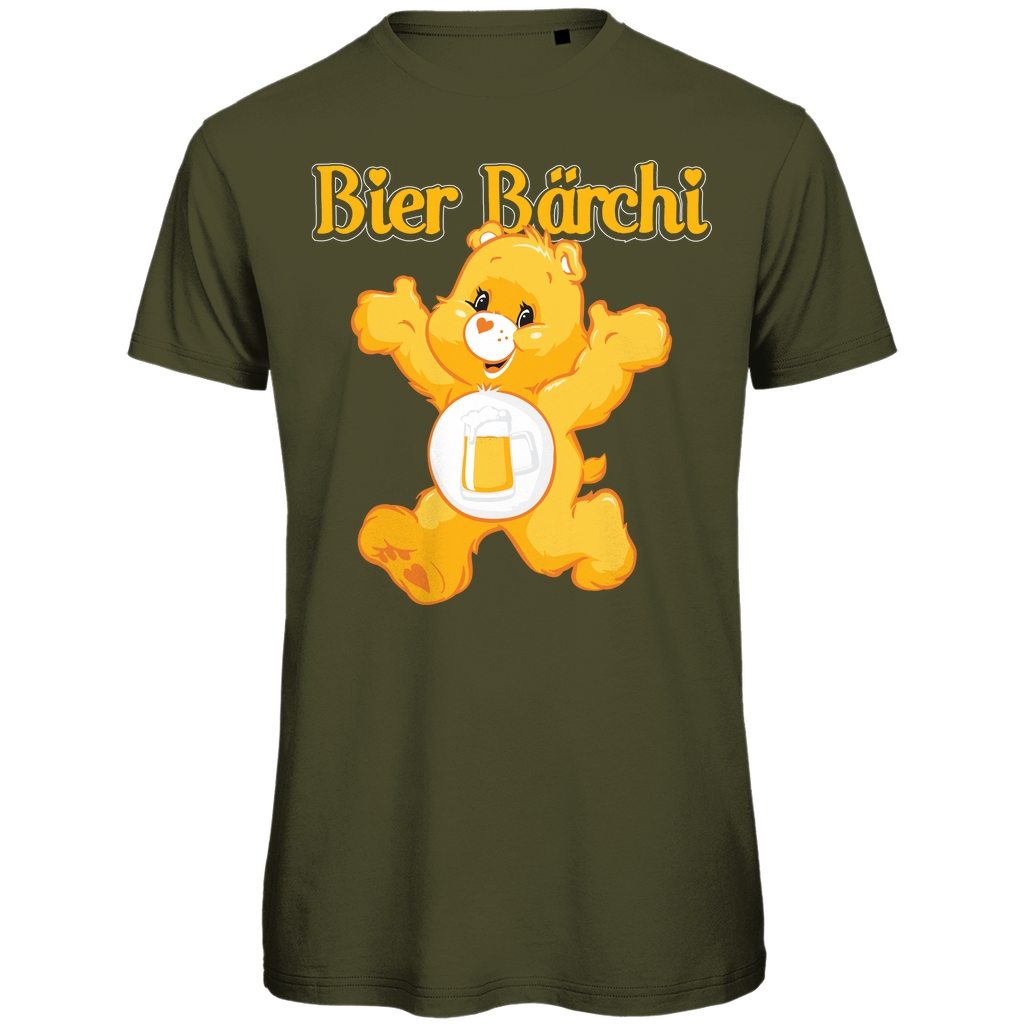 Bier Bärchi Glücksbärchi - Herren Premium Bio T-Shirt Khaki