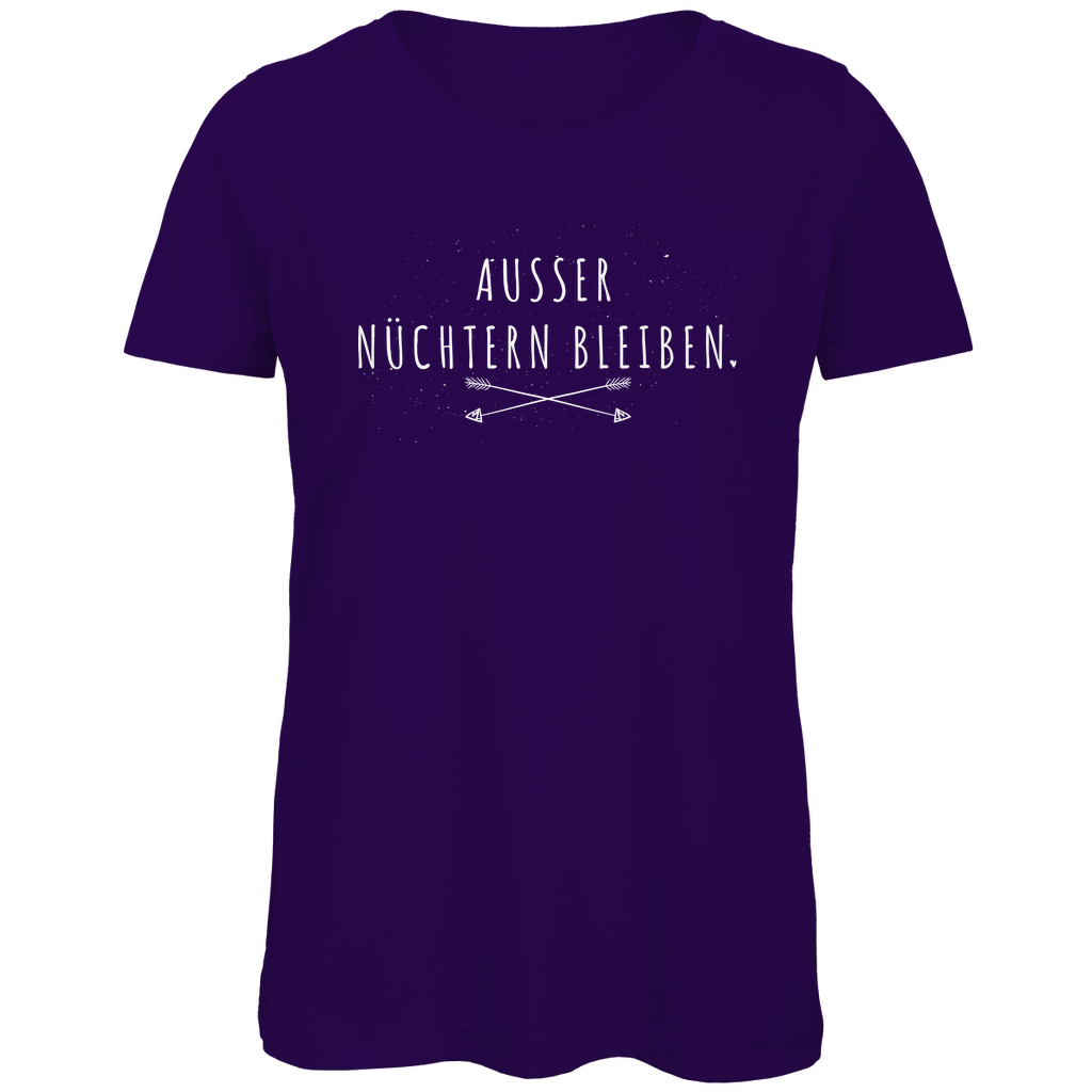 Ausser nüchtern bleiben - Damen Premium Bio T-Shirt Urban Purple