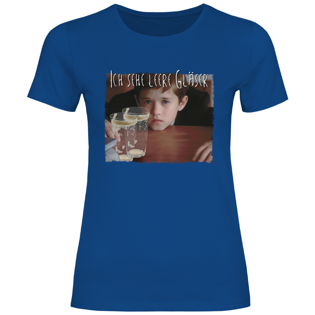 Ich sehe leere Gläser - Damenshirt Royal Blue