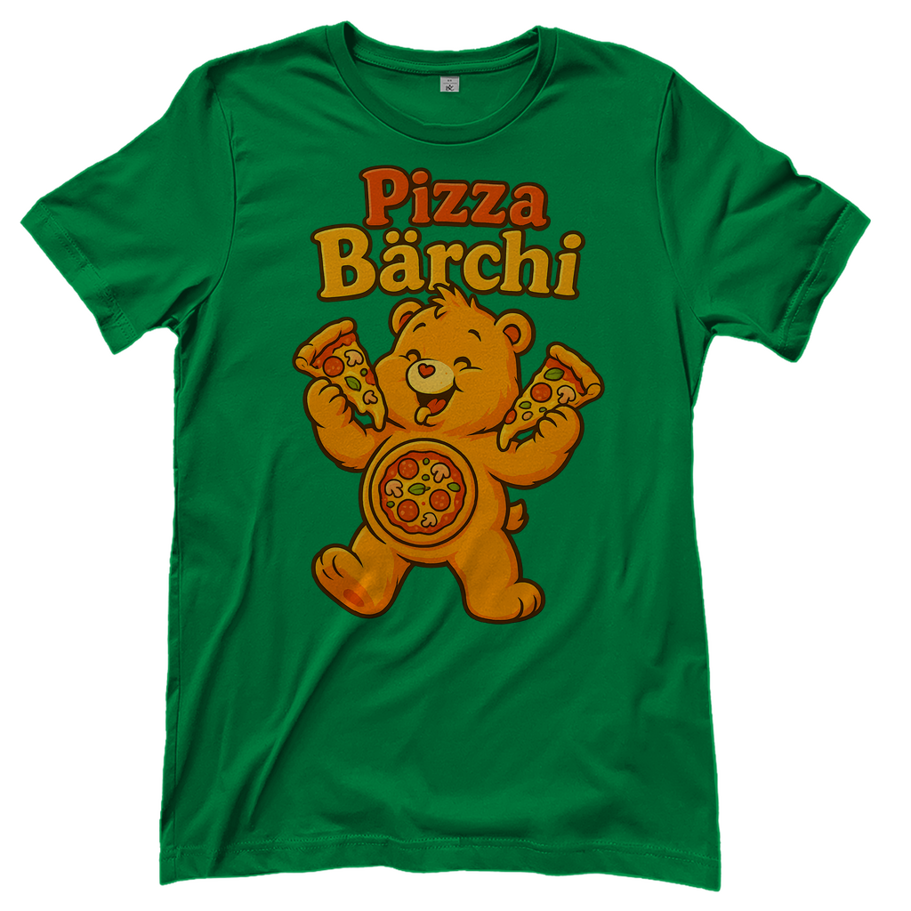 Pizza Bärchi - Glücksbärchi - Damen T-Shirt Kelly Green