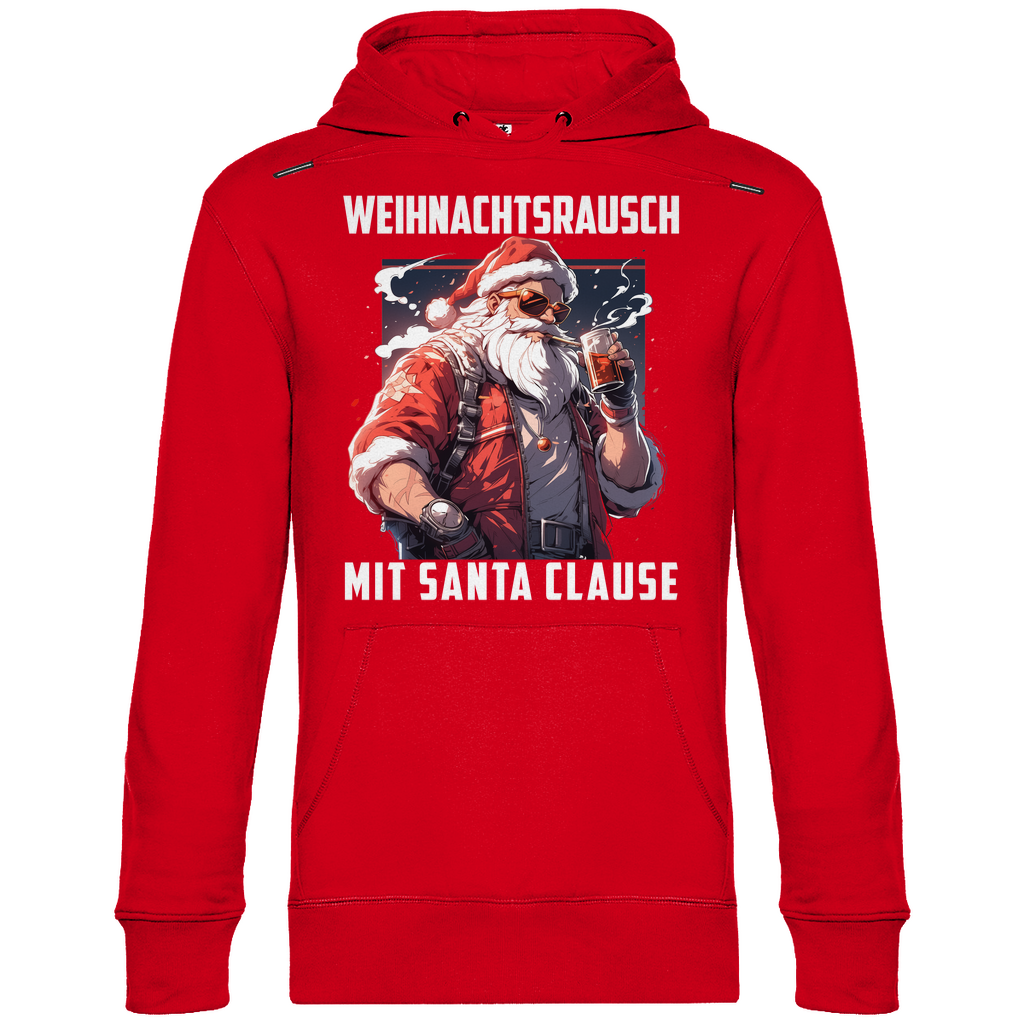 Weihnachtsrausch mit Santa Clause - Unisex Hoodie Red