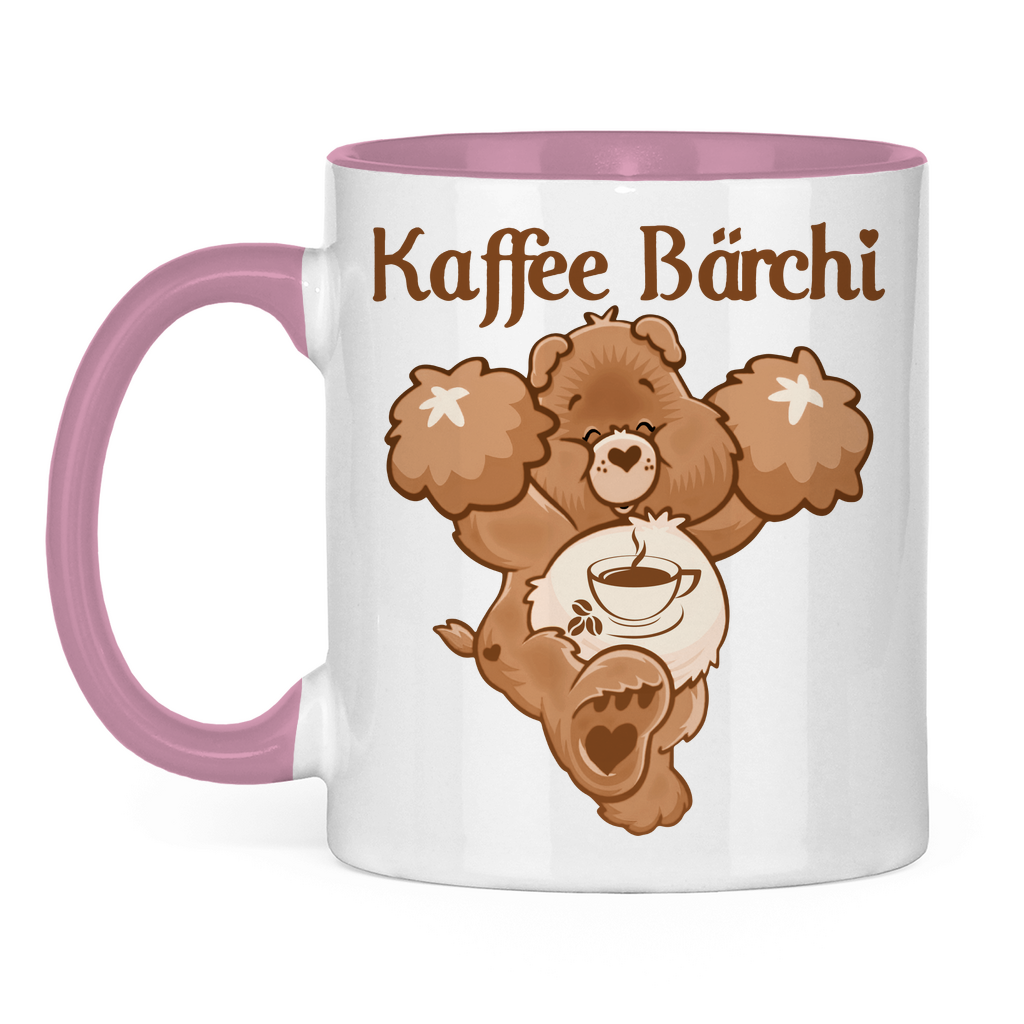 Kaffee Bärchi - Glücksbärchi - Tasse zweifarbig Pink