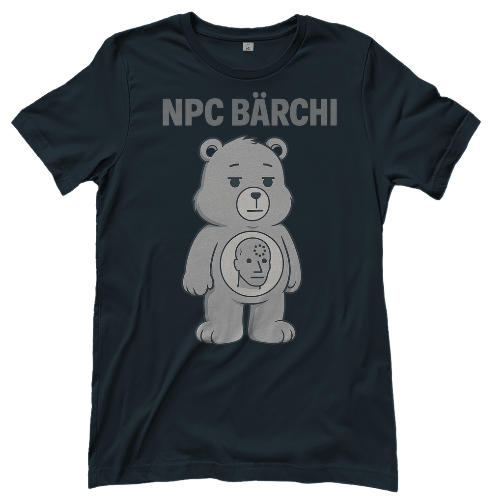 NPC Bärchi - Glücksbärchi - Damen T-Shirt Dark Grey Solid