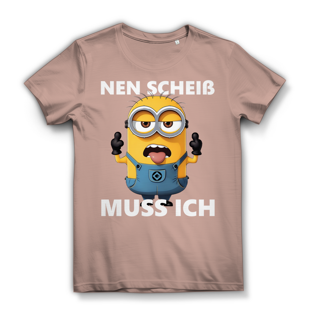 Damen Premium Bio T-Shirt Nen Scheiß Muss Ich Minion