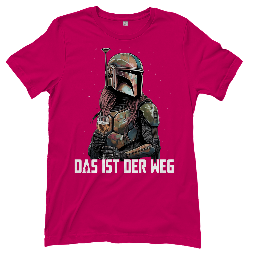 Das ist der Weg - Mandalorianerin Wein - Damenshirt Sorbet
