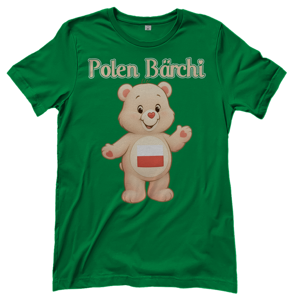 Polen Bärchi - Glücksbärchi - Damen T-Shirt Kelly Green