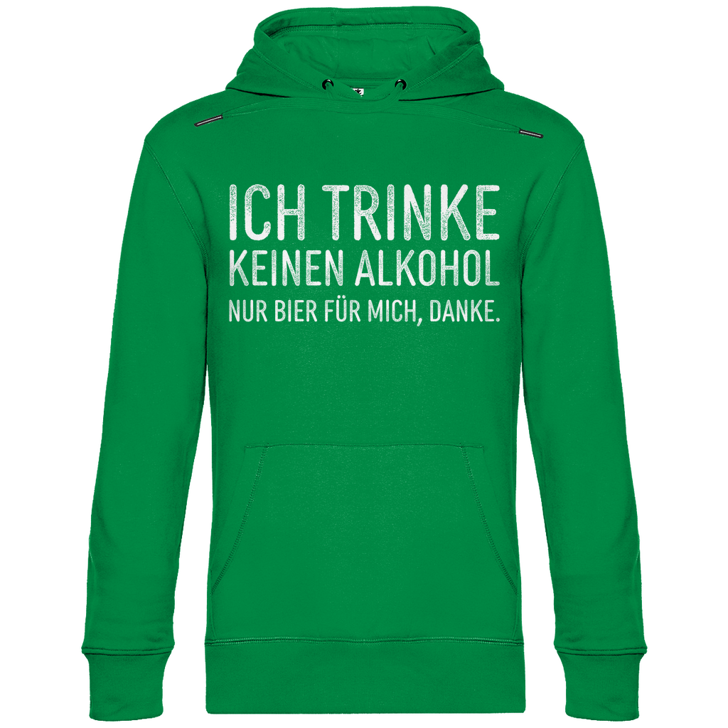 Ich trinke keinen Alkohol nur Bier für mich danke - Unisex Hoodie Kelly Green