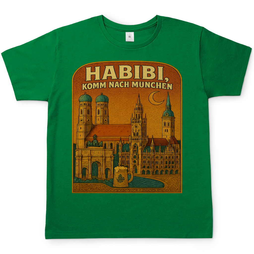 Habibi komm nach München - Herren T-Shirt Kelly Green