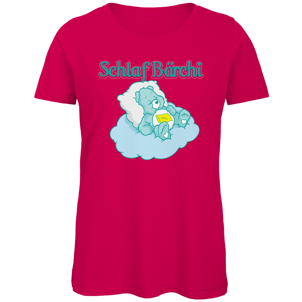 Schlaf Bärchi - Glücksbärchi - Damen Premium Bio T-Shirt Fuchsia
