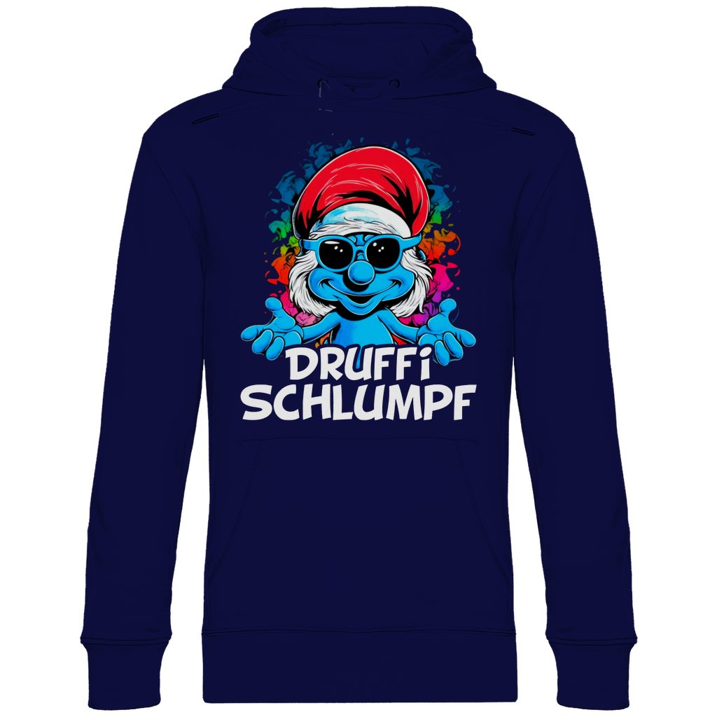 Druffi Schlumpf Grafik - Unisex Hoodie Navy Blue
