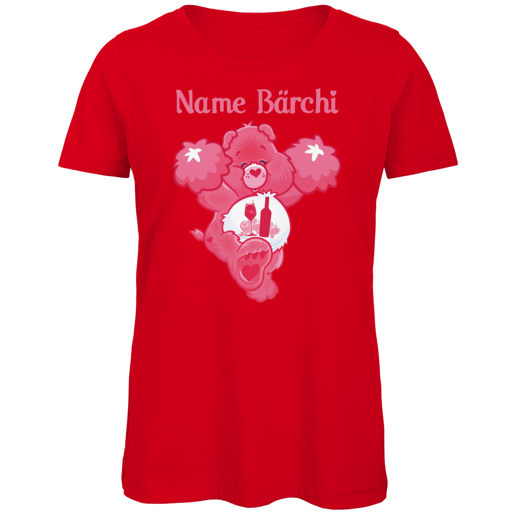 Lillet Bärchi - Glücksbärchi - Personalisierbar - Damen Premium Bio T-Shirt Red