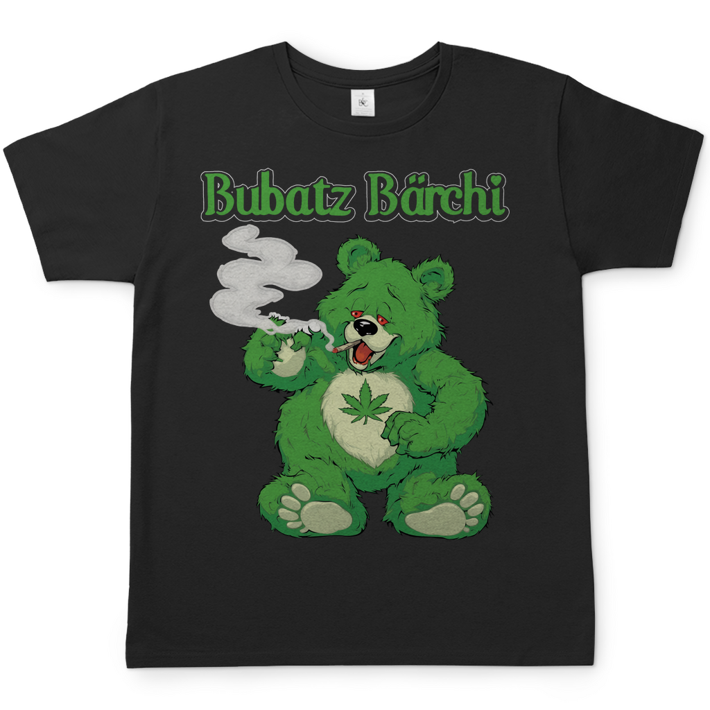Bubatz Bärchi - Glücksbärchi - Herren Shirt Black