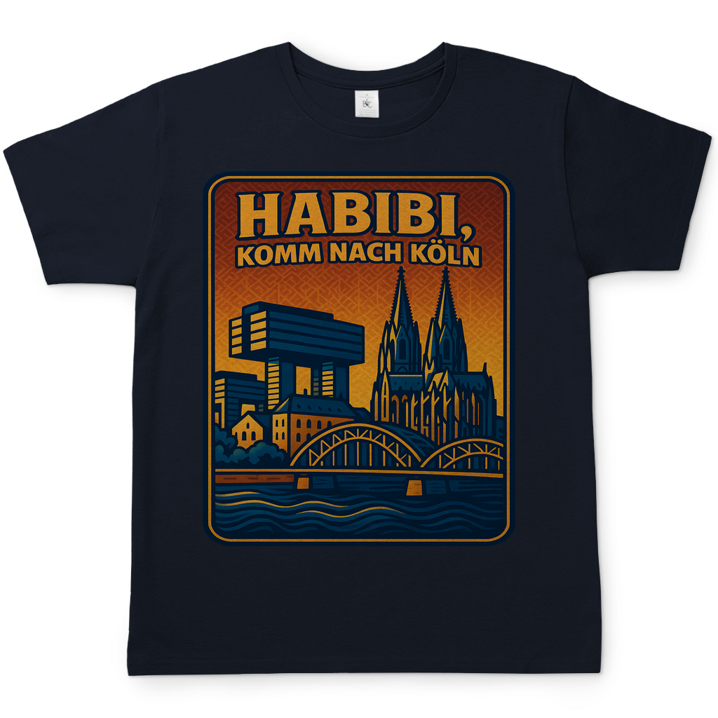 Habibi komm nach Köln - Herren T-Shirt Navy