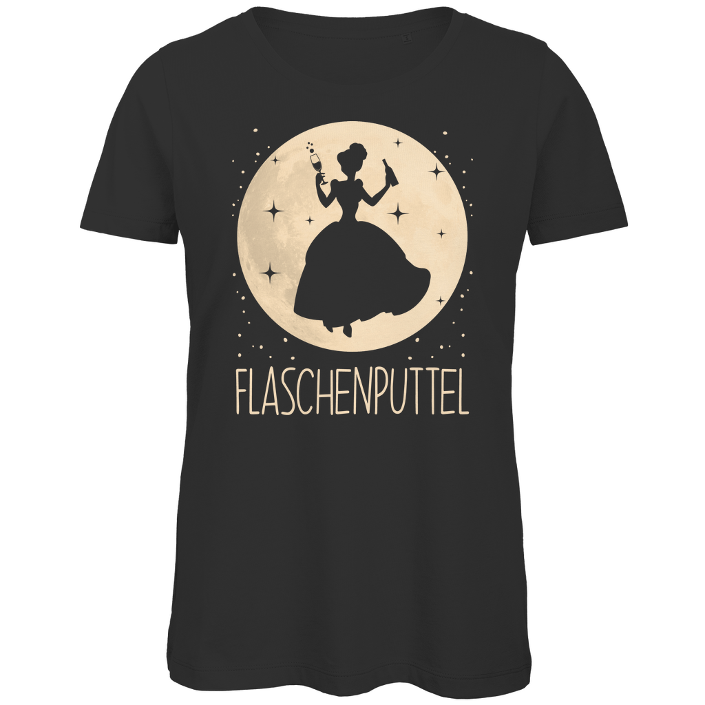 Mond Prinzessin - Flaschenputtel - Damen Premium Bio T-Shirt Black
