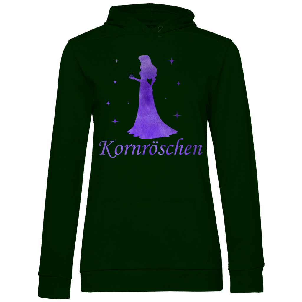 Kornröschen - Prinzessin Aquarell - Damen Hoodie Forest Green