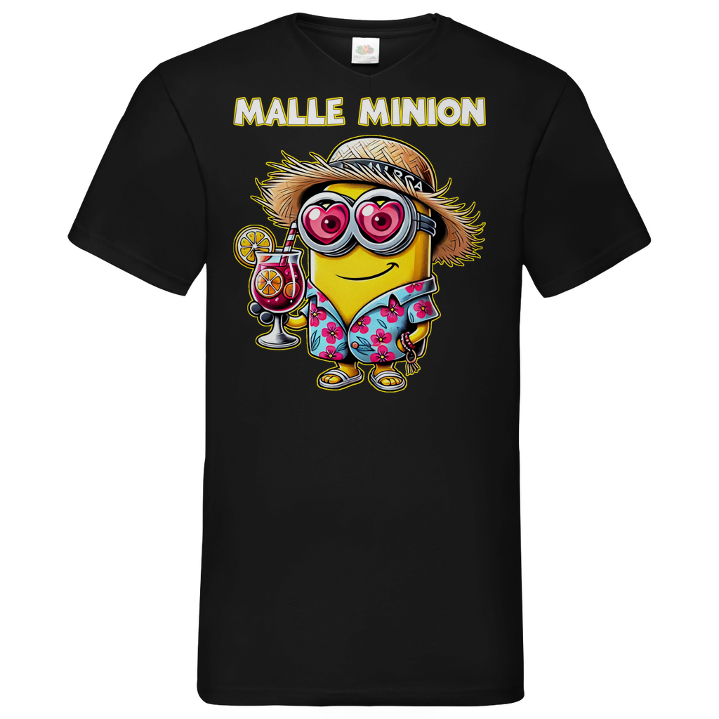 Malle Minion - Herren V-Neck Shirt