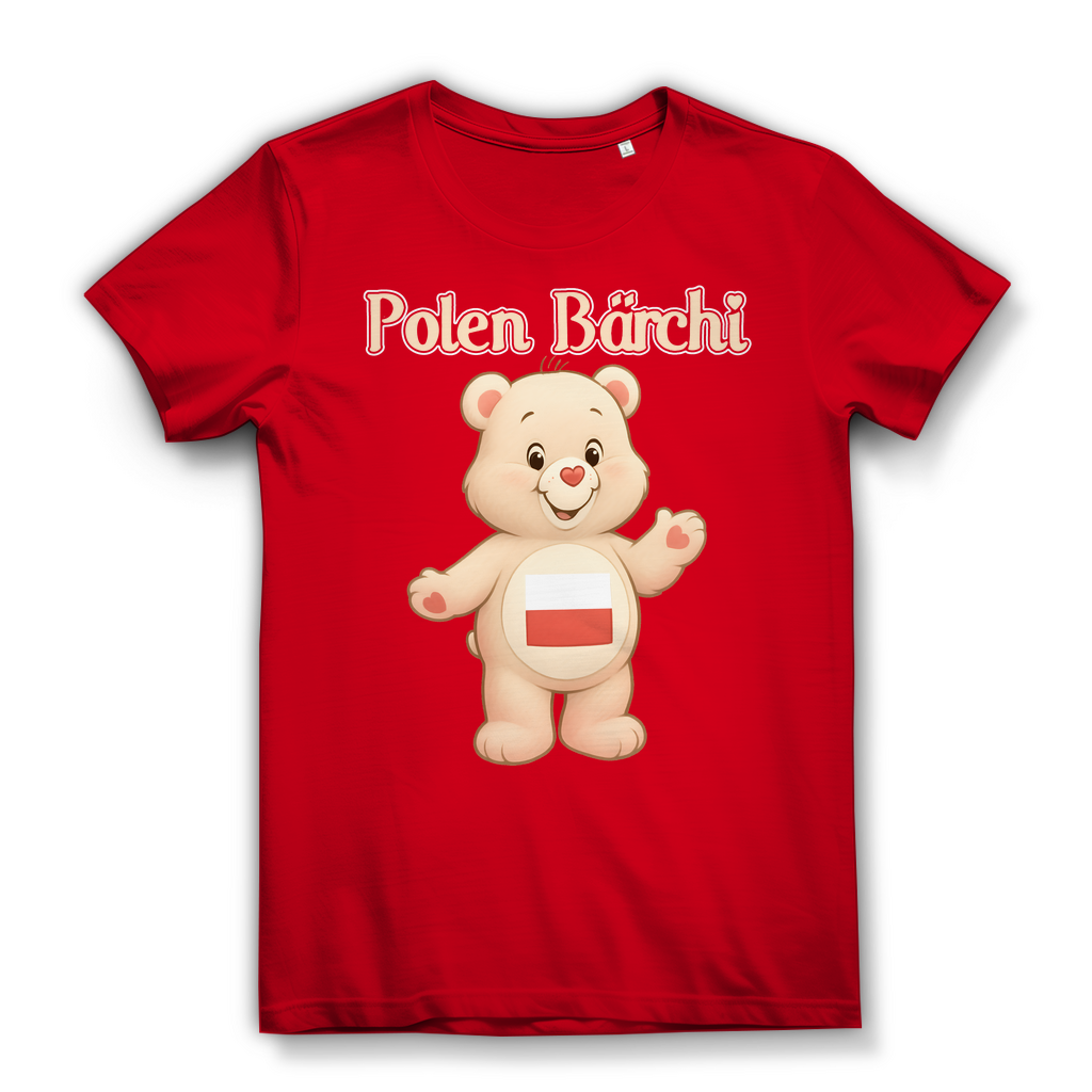 Polen Bärchi - Glücksbärchi - Damen Premium Bio T-Shirt Red