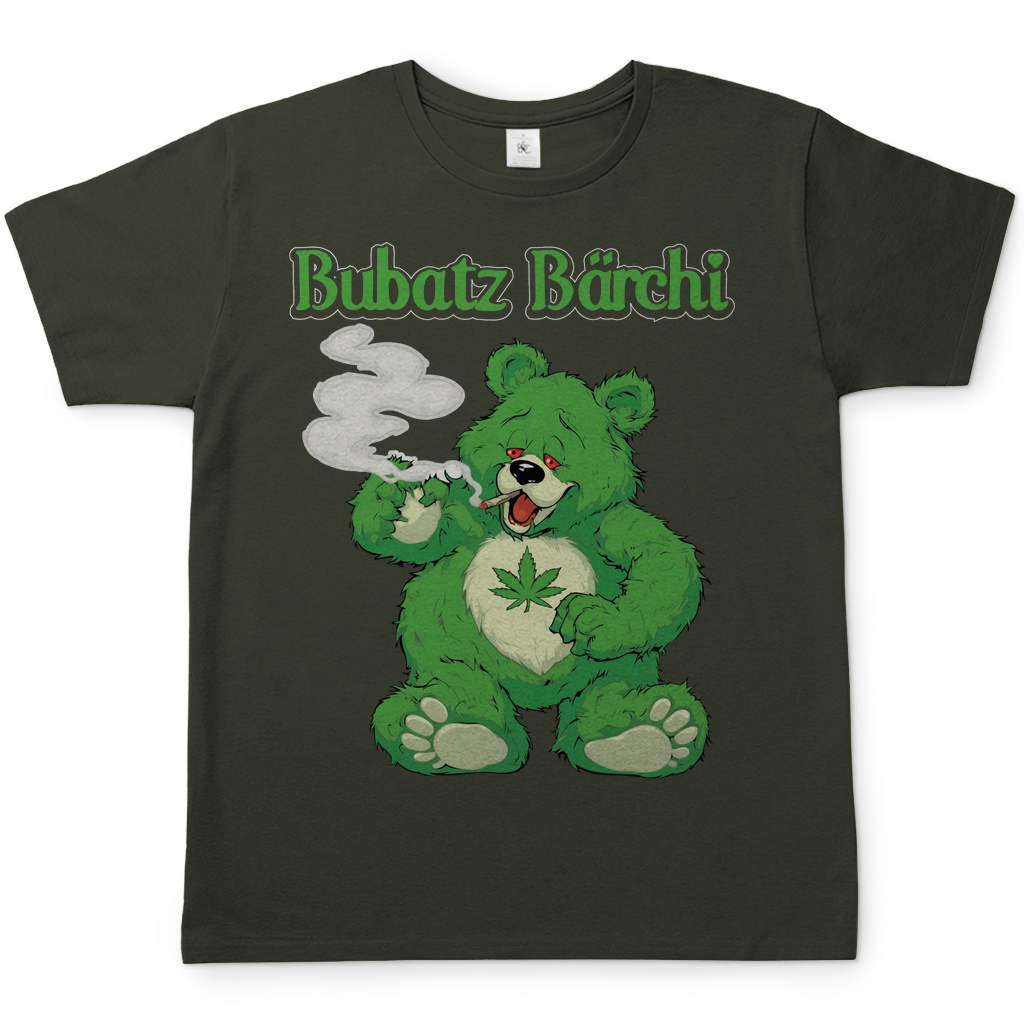 Bubatz Bärchi - Glücksbärchi - Herren Shirt Urban Khaki