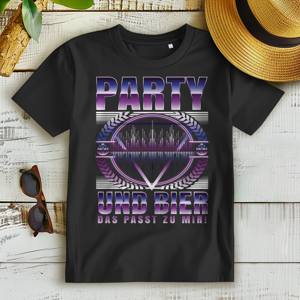 Festival Shirt Damen – Party und Bier das passt zu mir – EDM Club Design