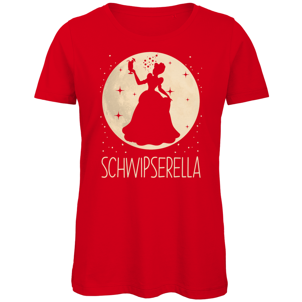 Mond Prinzessin - Schwipserella - Damen Premium Bio T-Shirt Red