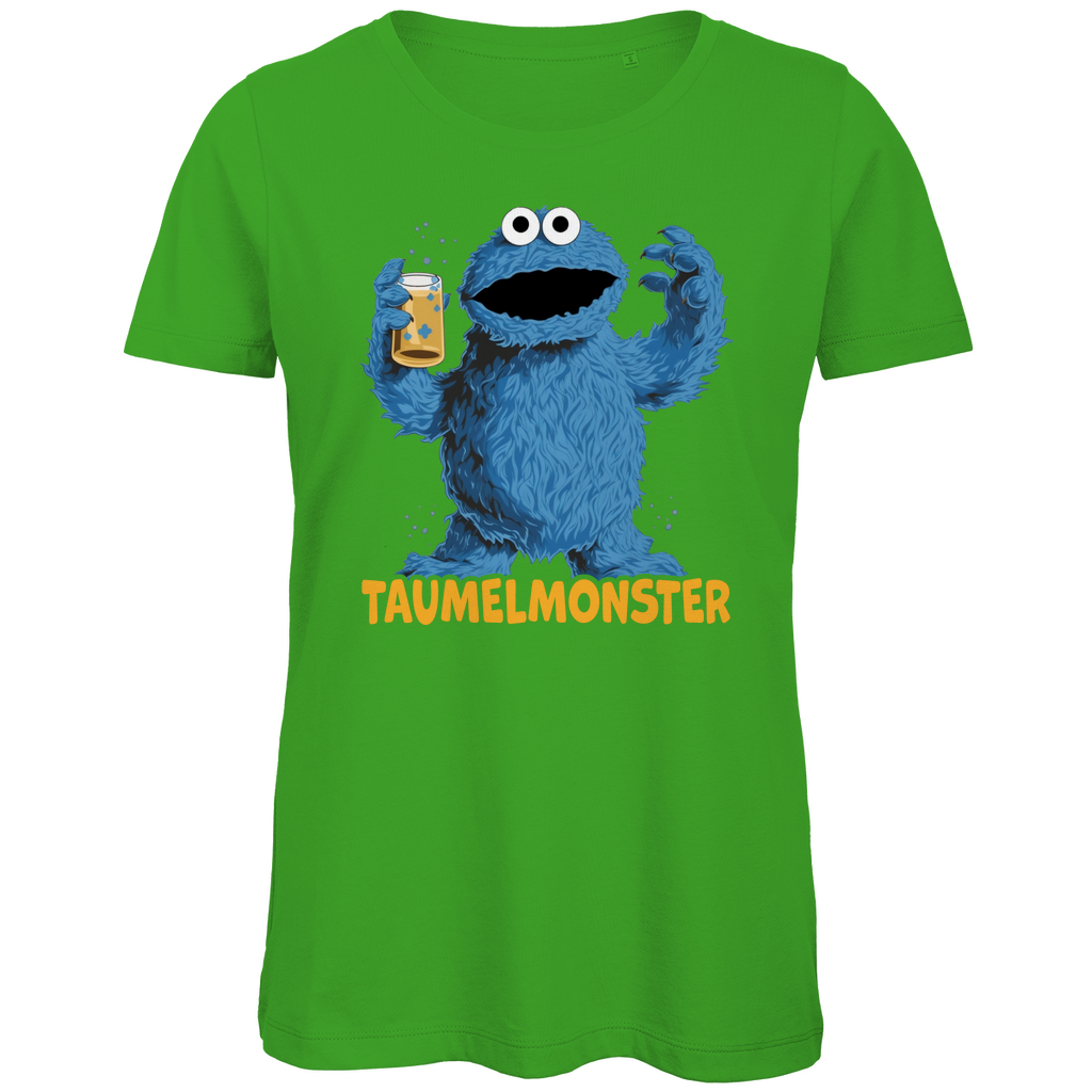 Sesamstraße - Taumel Krümelmonster - Damen Premium Bio T-Shirt Real Green