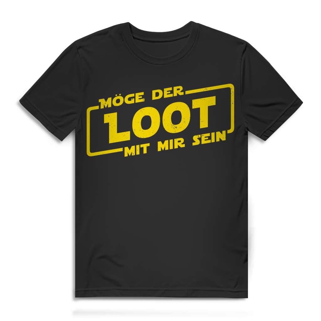 Möge der Loot mit mir sein Herren T-Shirt – Gamer Shirt für Männer Black