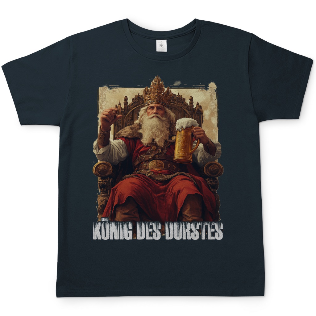 König des Durstes - Herren Shirt Dark Grey Solid