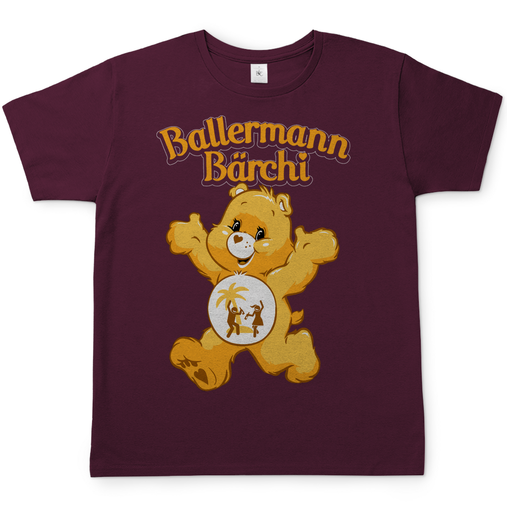 Ballermann Bärchi - Glücksbärchi - Herren Shirt Burgundy