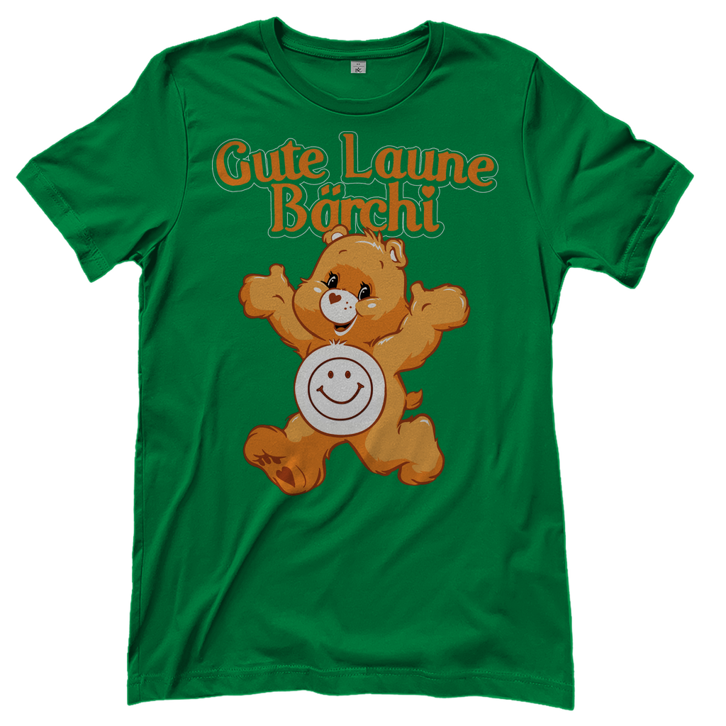 Gute Laune Bärchi - Glücksbärchi - Damenshirt Kelly Green