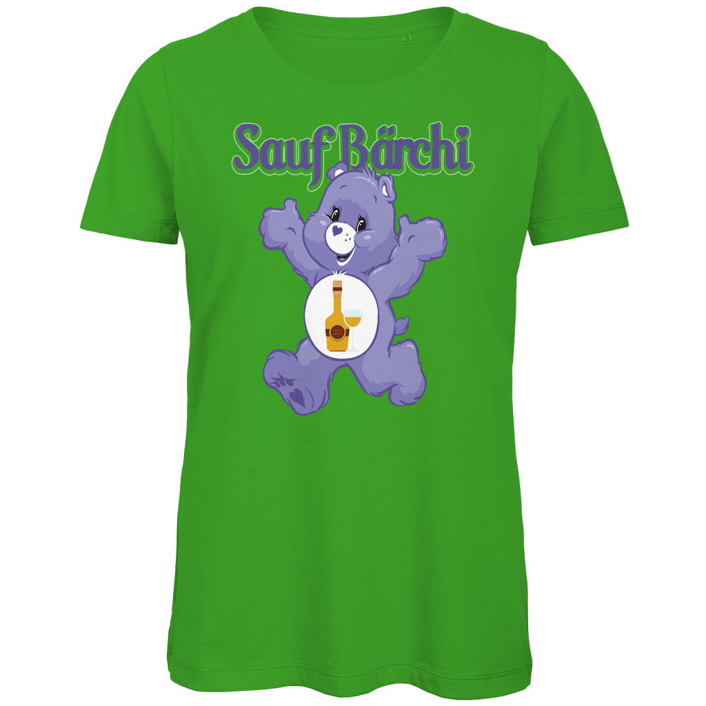 Sauf Bärchi - Glücksbärchi - Damen Premium Bio T-Shirt Real Green