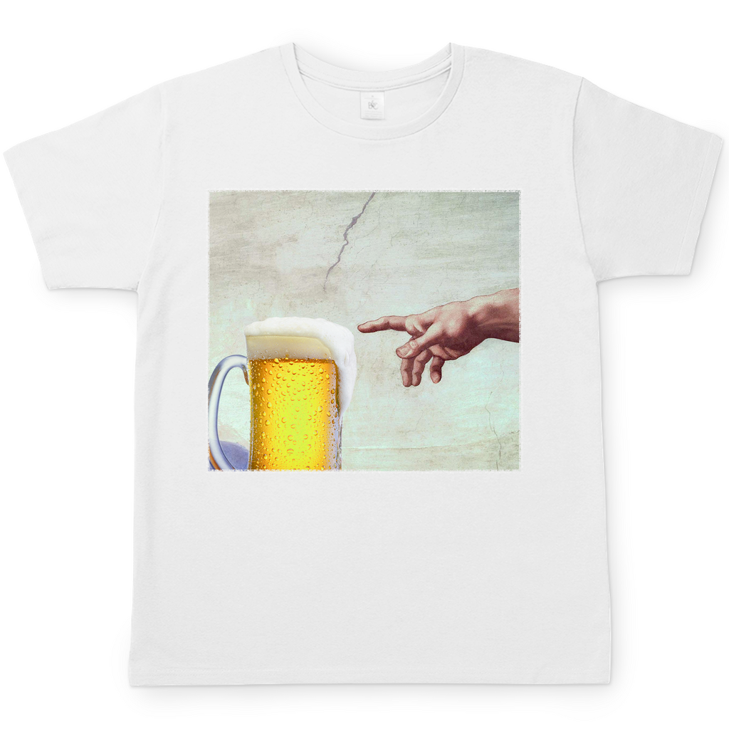 Gottes Hand mit Bier - Herren Shirt