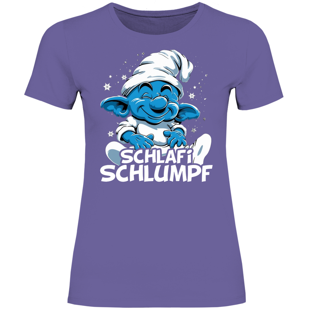 Schlafi Schlumpf Grafik - Damenshirt