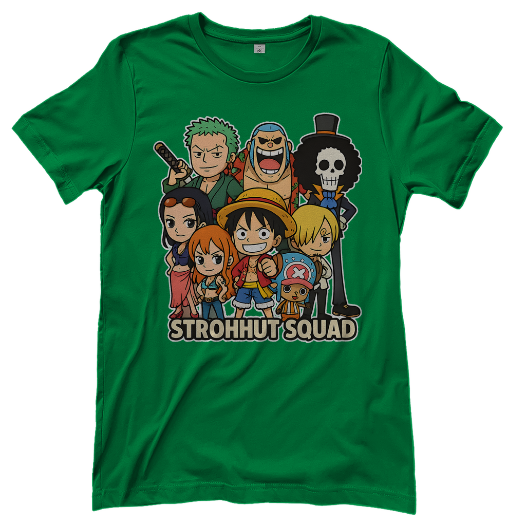 One Piece Strohhut Squad - Damen T-Shirt Kelly Green