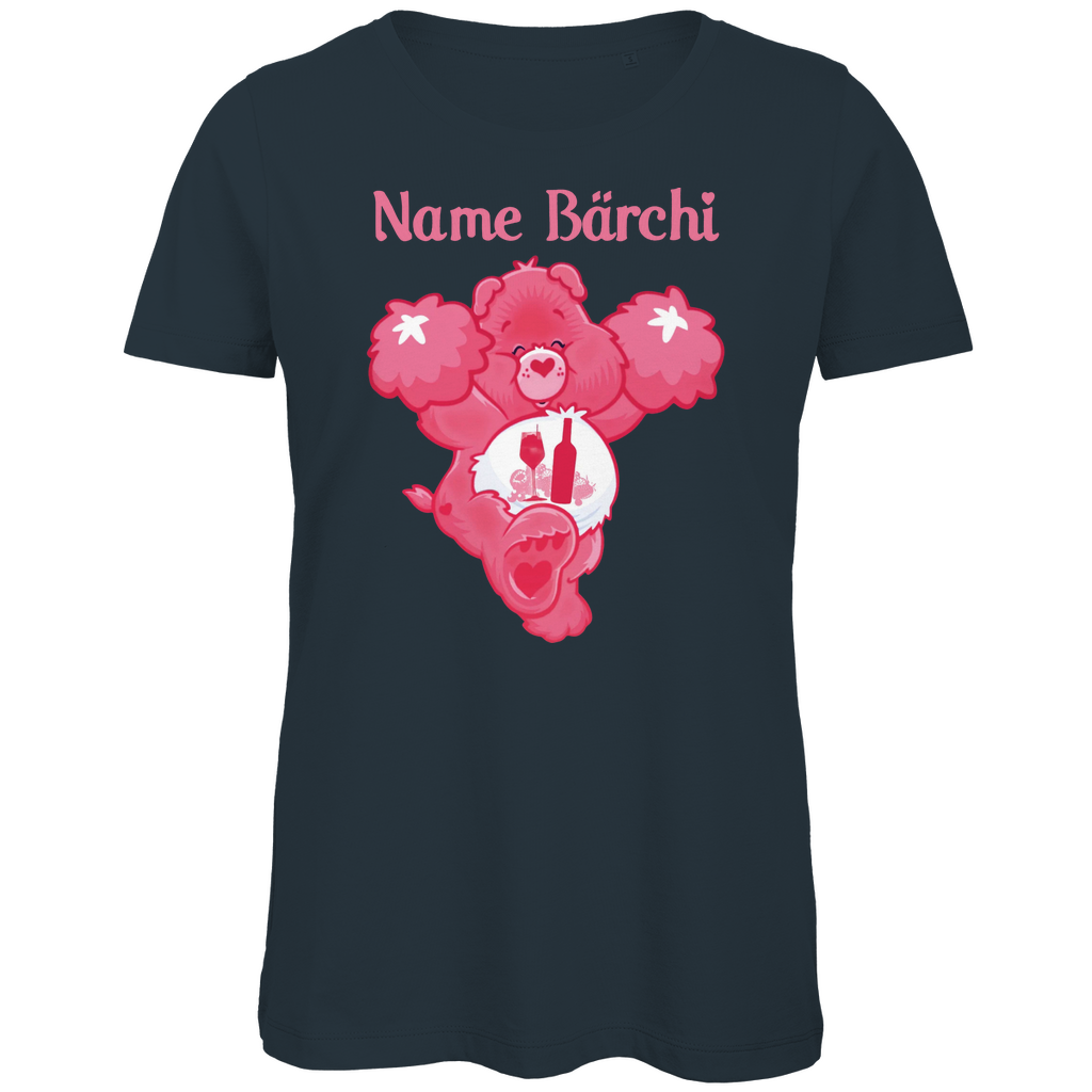 Lillet Bärchi - Glücksbärchi - Personalisierbar - Damen Premium Bio T-Shirt Dark Grey