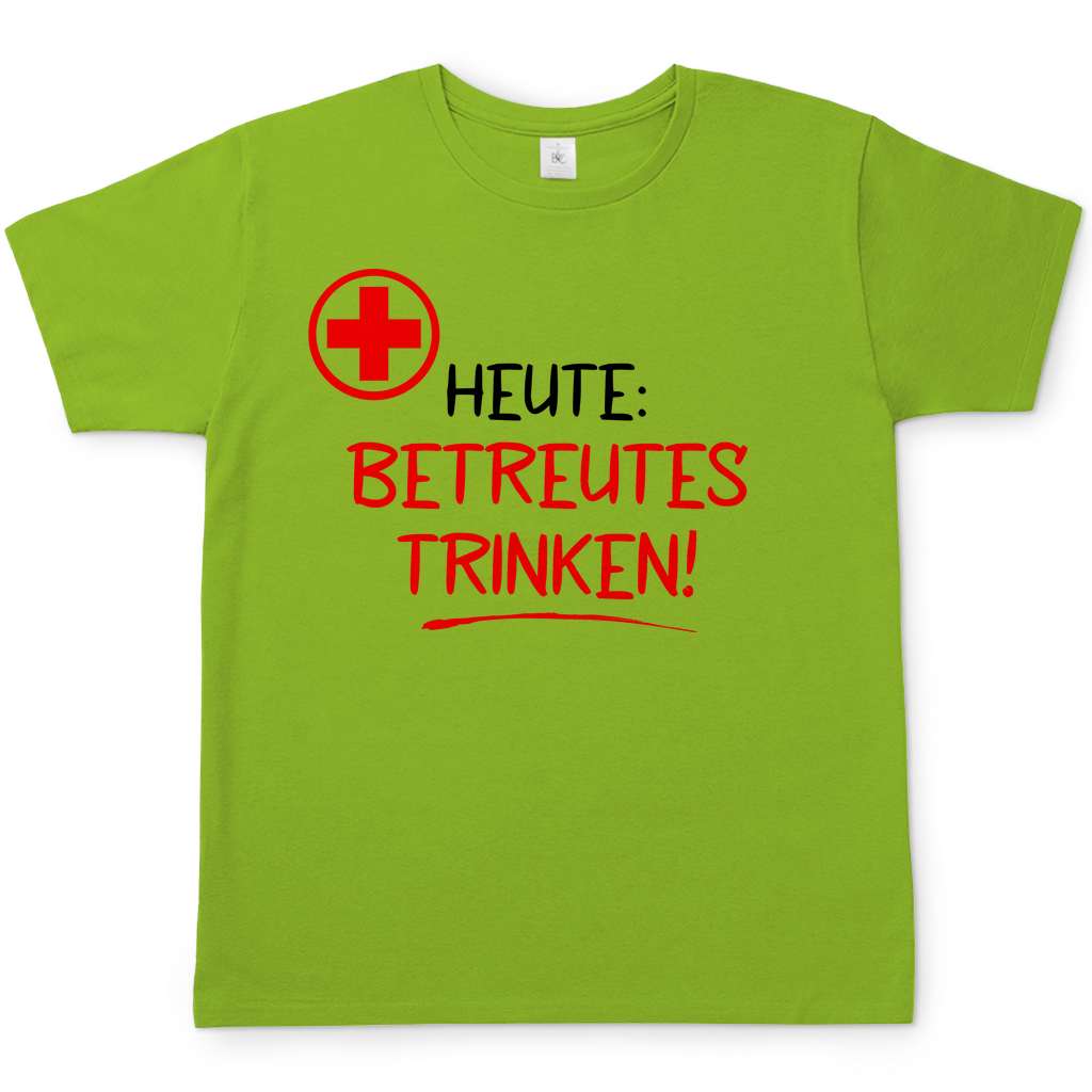 Heute betreutes Trinken! - Herren Shirt Orchid Green